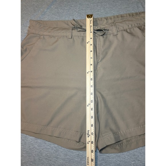 Magellan Outdoors Womens 1X Khaki Outdoor Shorts Drawstring Waist Hiking Casual - Picture 2 of 10